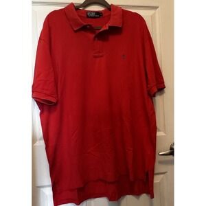 Vintage Ralph Lauren Polo Shirt Men's Size XL Red